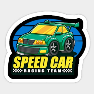 Speed Car Racing Team Sticker